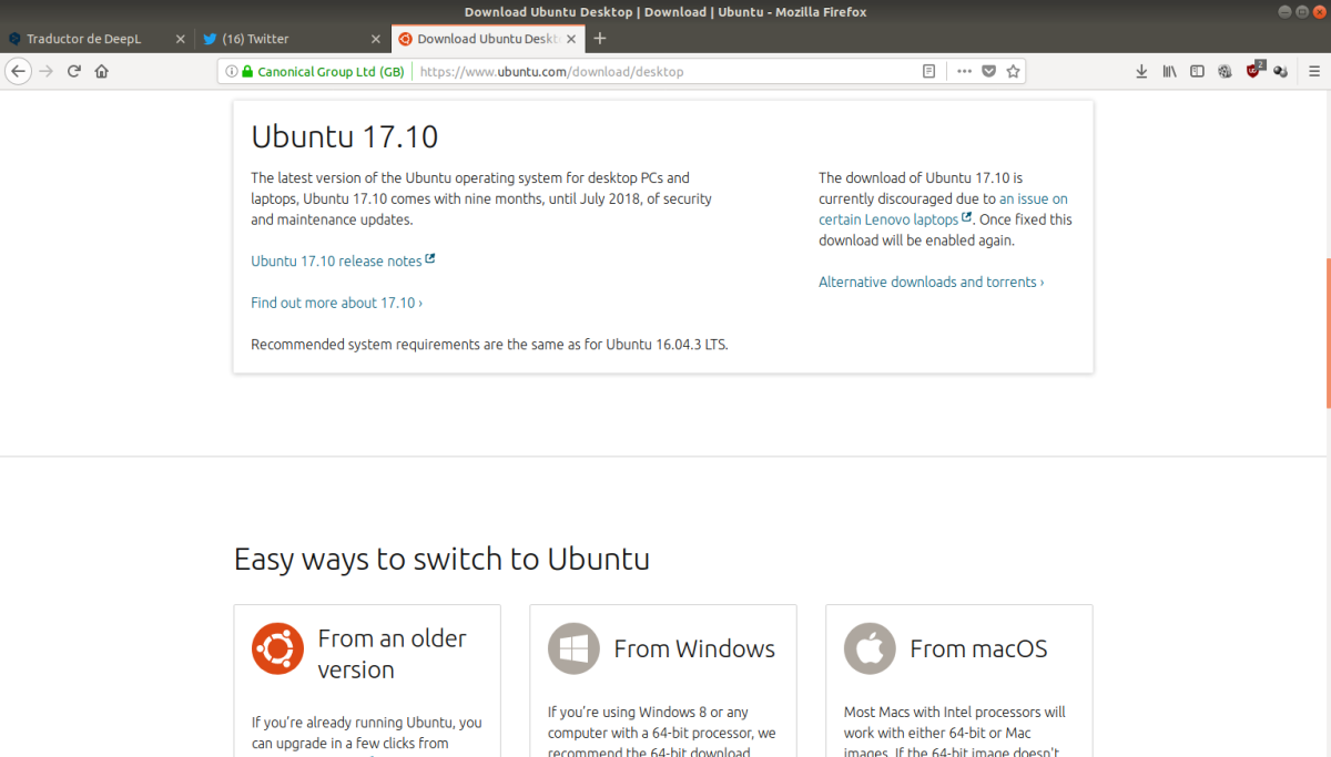 Canonical y la comunidad Ubuntu  suspenden las descargas de Ubuntu, Kubuntu hasta que esté solucionado el problema con Lenovo y otros portátiles